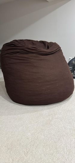 Giant brown bean bags