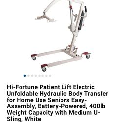 Electric hoyer lift