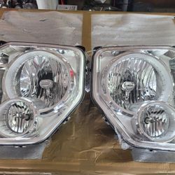 2008 - 12 - JEEP LIBERTY - LEFT - RIGHT - HEADLIGHTS 