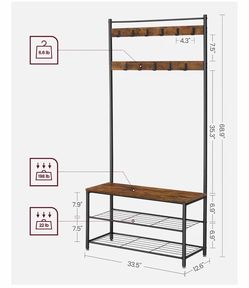 Entry way Coat Rack