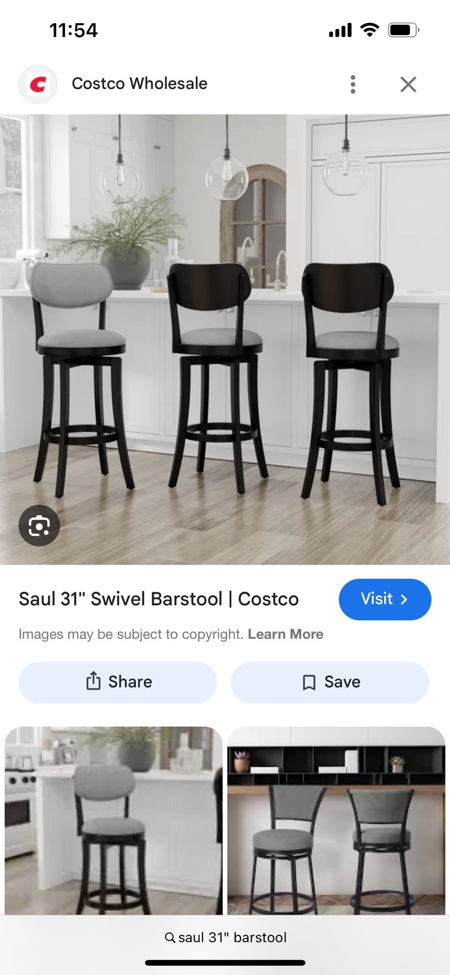 NEW 31” Swivel Barstools 6 pack