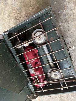 Coleman 425 Two-Burner Camp Stove + 2 Propane Cylinders