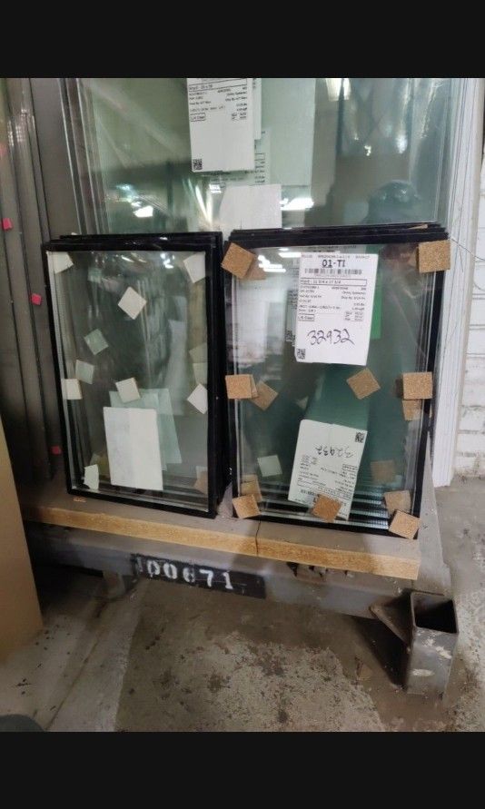 11 3/4" × 17 3/4" × 5/8" Glass Windows