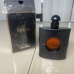 Black Opium By Yves Saint Laurent for Women EDP 3.0 oz / 90 ml  Open Box READ1st. This is a new open box item  only sprayed once because the plastic w