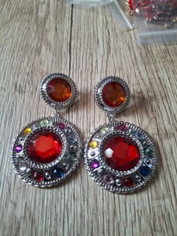 Rhinestone earrings