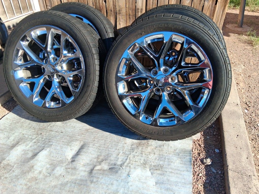 2018 DOT 2024 OEM ORIGINAL TAKEOFFS CADILLAC ESCALADE 22 INCH HAVE TPMS SENSORS TIRES COOPER DISCOVERER HTP 95 % $ 1899 