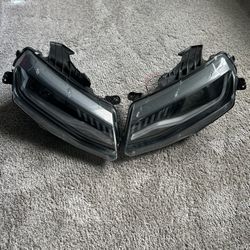 For Chevy Camaro 16-18 Headlights Signature Series Driver & Passenger Side Black