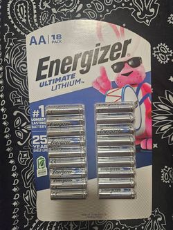 Energizer Ultimate Lithium AA Batteries 18-Pack