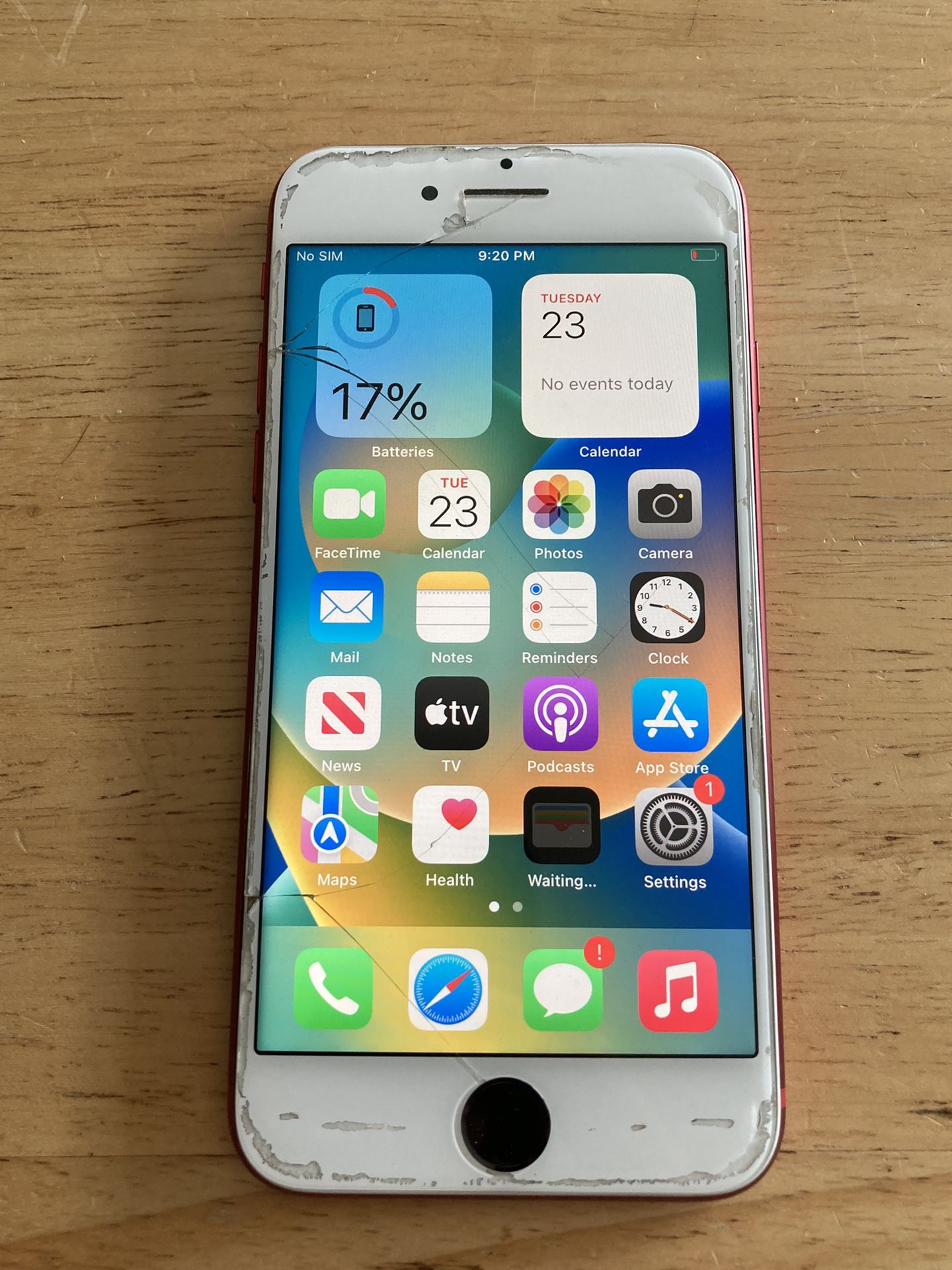 iPhone SE product Red