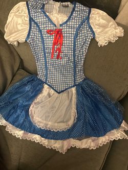 Wizard of Oz Dorothy Girls Halloween Costume Dress – Size 8 Approx.