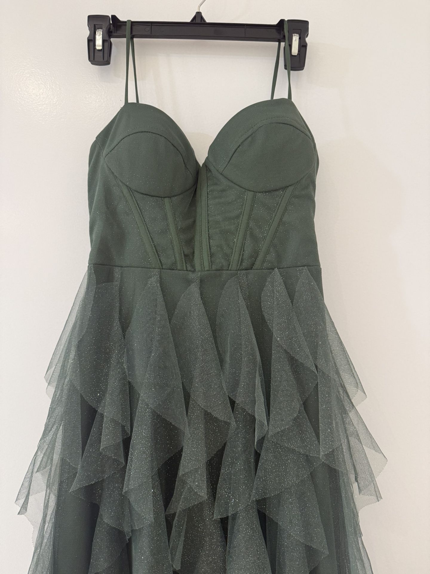 Elegant Green Wedding Guest Dress