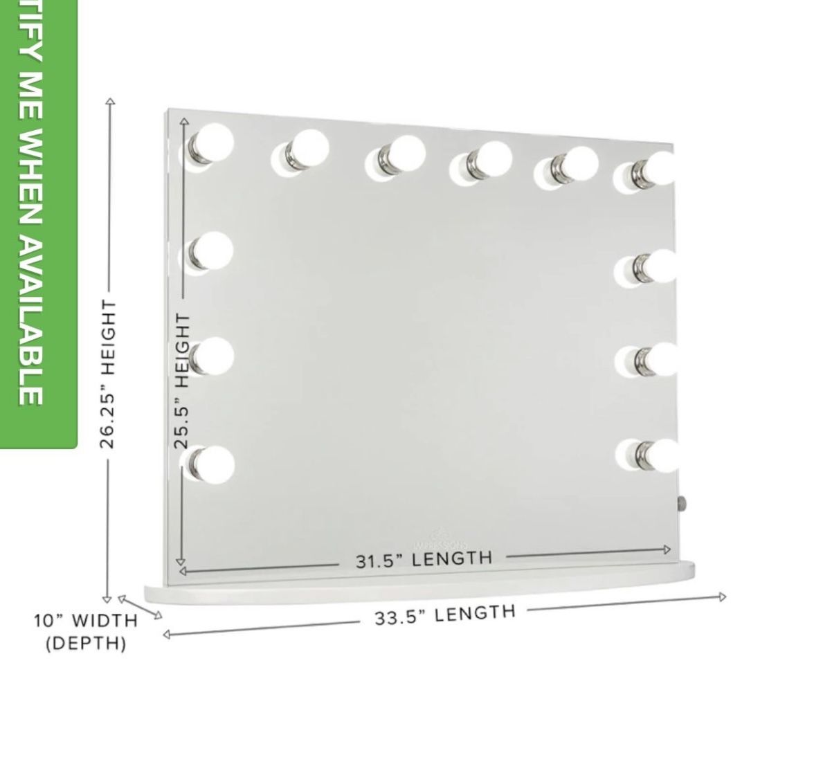 Hollywood Vanity Mirror W Lights