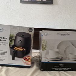 Air Fryer And Plate Set 