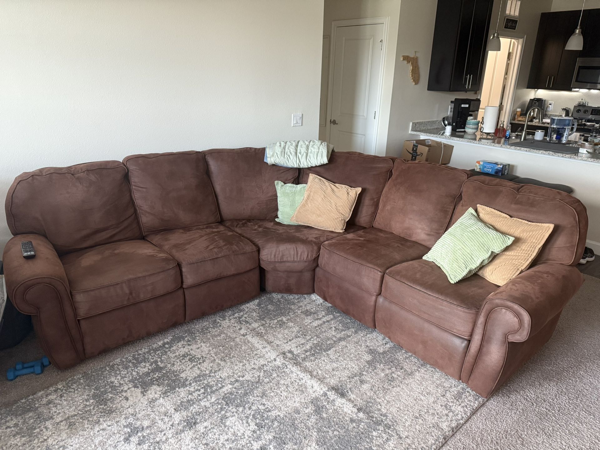 Chocolate Sectional Couch