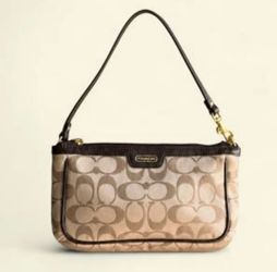 Coach Signature Wristlet Clutch/mini purse
