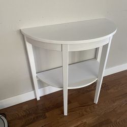 Nice white Wood Entry Table 