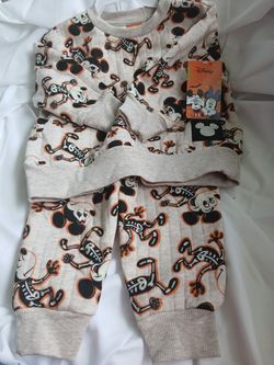 Disney Lightweight Matching Halloween Top/Bottom