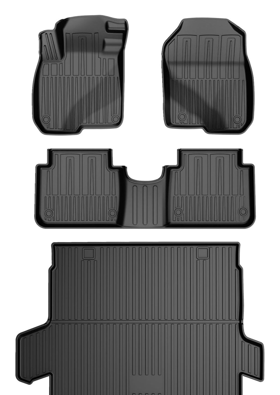 Original 2020-2022 CR-V Hybrid Floor Mats & Cargo Liner for Honda CRV Hybrid - Custom Fit TPE Floor Mats with Trunk Mat - All Weather Rubber Car Mats