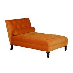 Living Spaces Orange Daybed Lounge chair