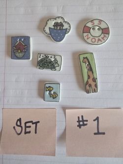 Vintage Trina's Trinkets ceramic buttons