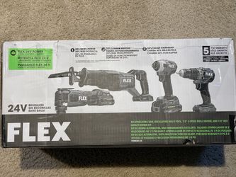 FLEX 4-Tool Combo Kit with Soft Case (2-Batteries and Charger)