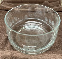 Crystal Bowl.  Hand Cut.  Encore From The Toscany Collection.  8” Round.  