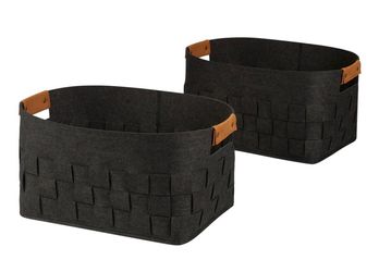 Woven Felt Baskets (Set of 2) - New in Box