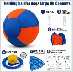 25''Large Dog Herding Ball,Bite Resistant Anti-Burst Toy