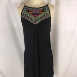 Southwestern Style Sundress with Mesh Embroidery - Size Medium