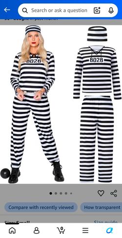 Jail bird. Costume woman
