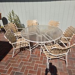 Vintage Brown Jordan Patio Furniture Set