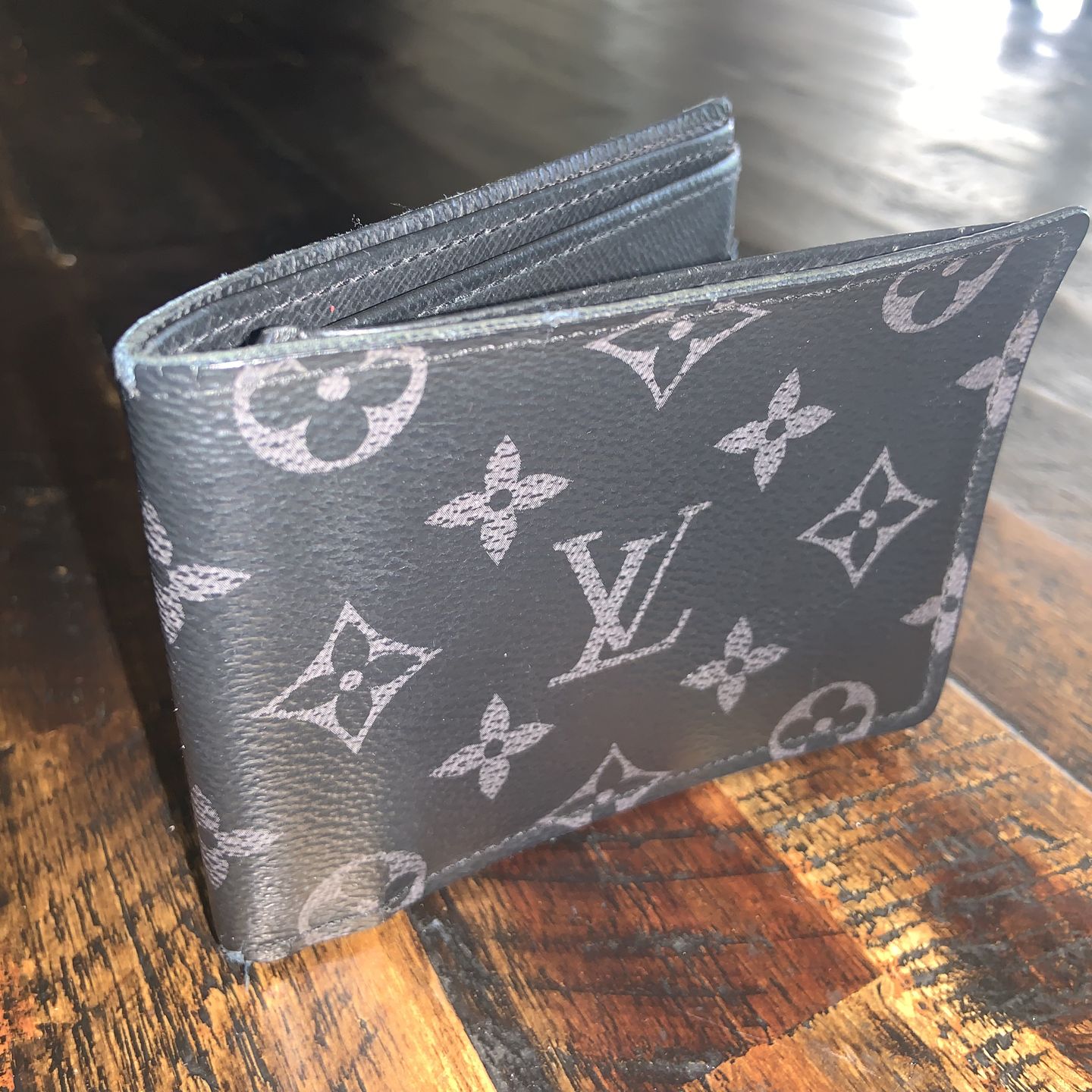 Louis Vuitton Men’s Monogram Eclipse Multiple Bifold Wallet