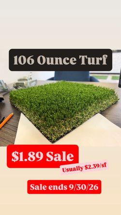 $1.89/sf 106 Ounce Turf