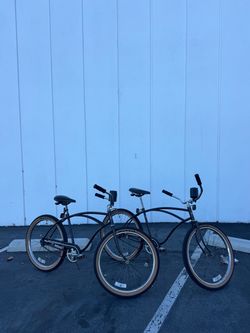 His and Hers 1980s Huffy Good Vibrations Beach Cruisers Fully Restored