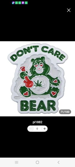 Don't Care Bear Enamel Pin Now