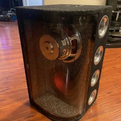 Subwoofer With Amp And Wires
