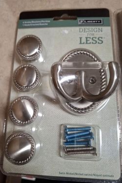 New Cabinet knobs and wall hook