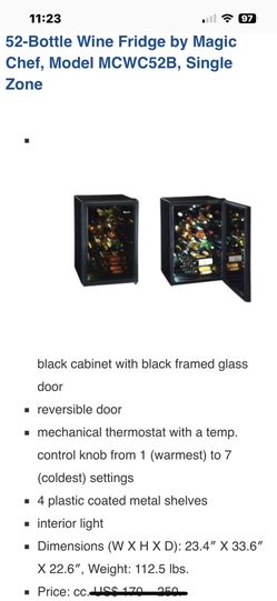 Magic Chef Wine Refrigerator