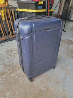 Blue Hard Side Suit Case