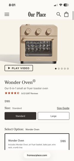 6 in 1 air fryer/ toaster oven