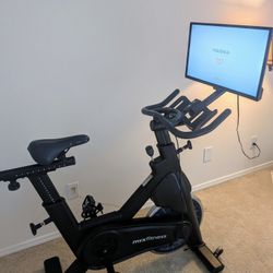 Startrac Studio Spin Bike With Toshiba Fire TV Mounted