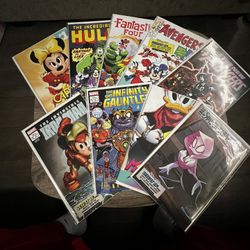 Amazing Spider-Man What If Disney 100 Variant Set of 9 Marvel Comics Lot NM