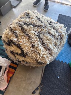 Designer Moroccan-style floor pouf / floor cushion