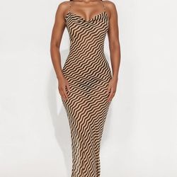 Chiffon Maxi Dress ! Size Large 