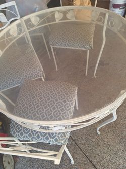 Patio Wrought Iron Set