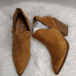 Taupe Small Boot Heel 