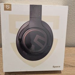 Soundpeats Space Hybrid Active Noise Cancelling Headphones, Wireless Over Ear Bluetooth Headset