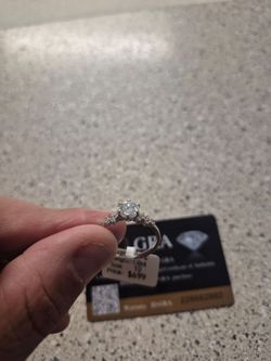 Moissanite ring brand new $60  for both of them or best offer it's also certified from the gra