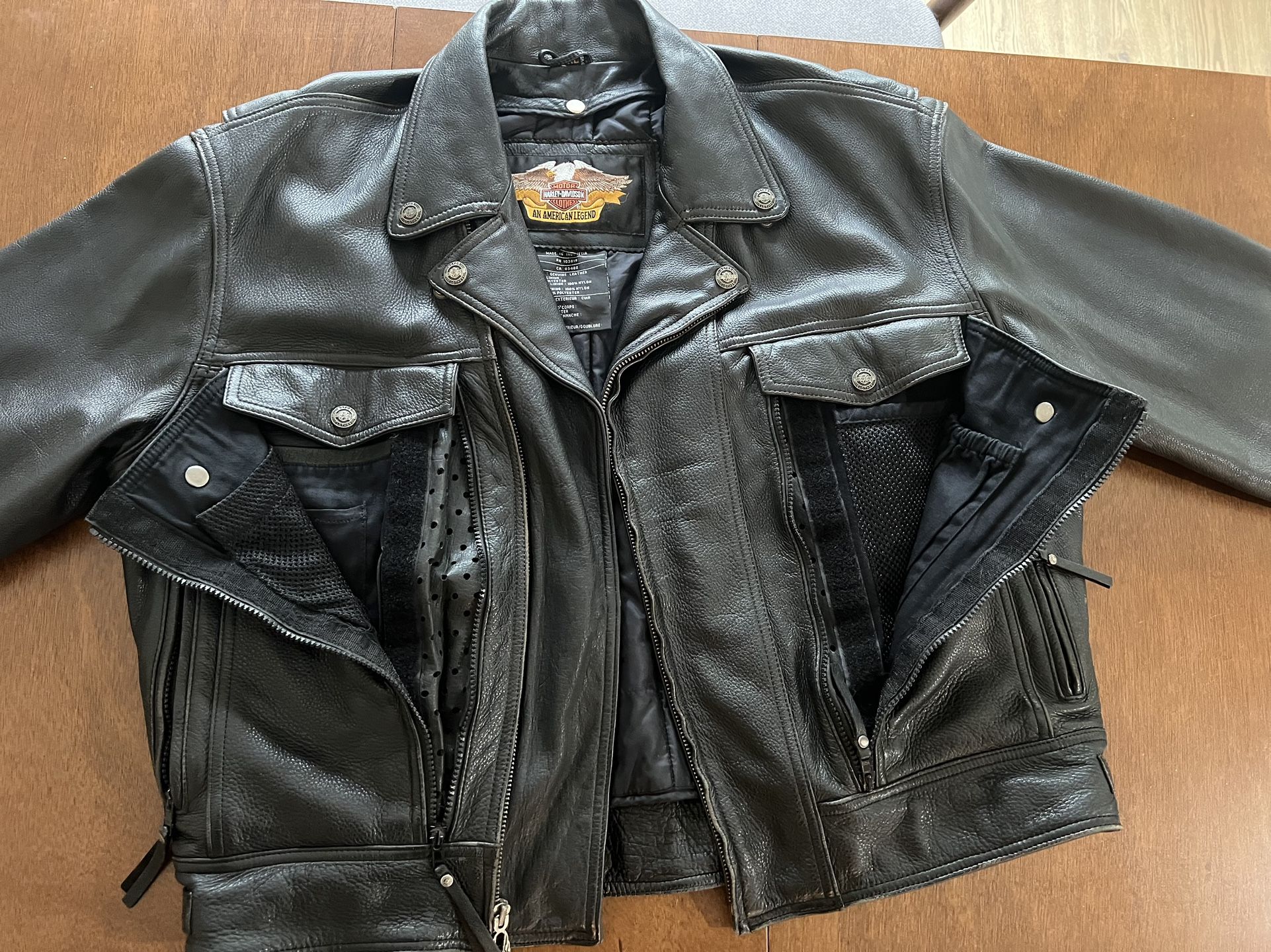 Harley Davidson NEVADA leather Jacket Size xL