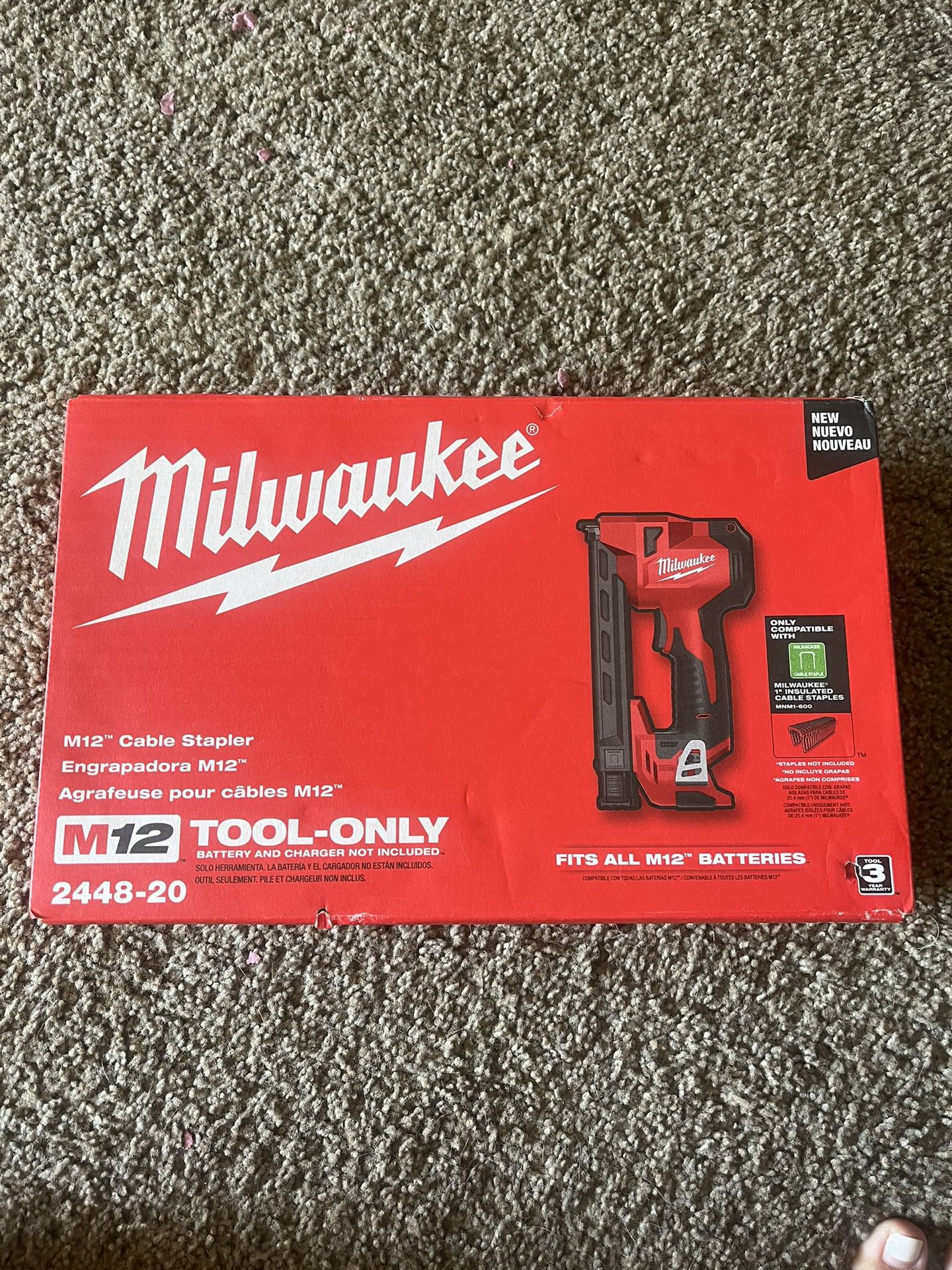 Milwaukee M12 Cable Stapler-Never Used 
